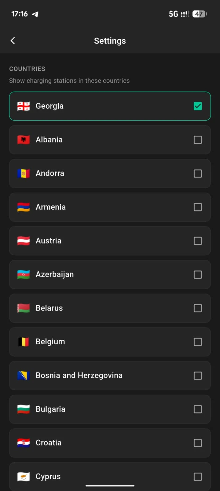GeoCharge screenshot